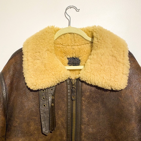 TYPE B-3 SHEEPSKIN FADELESS MILITARY JACKET - Picture 7 of 13
